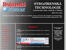 Tablet Screenshot of casopis.strojirenskatechnologie.cz